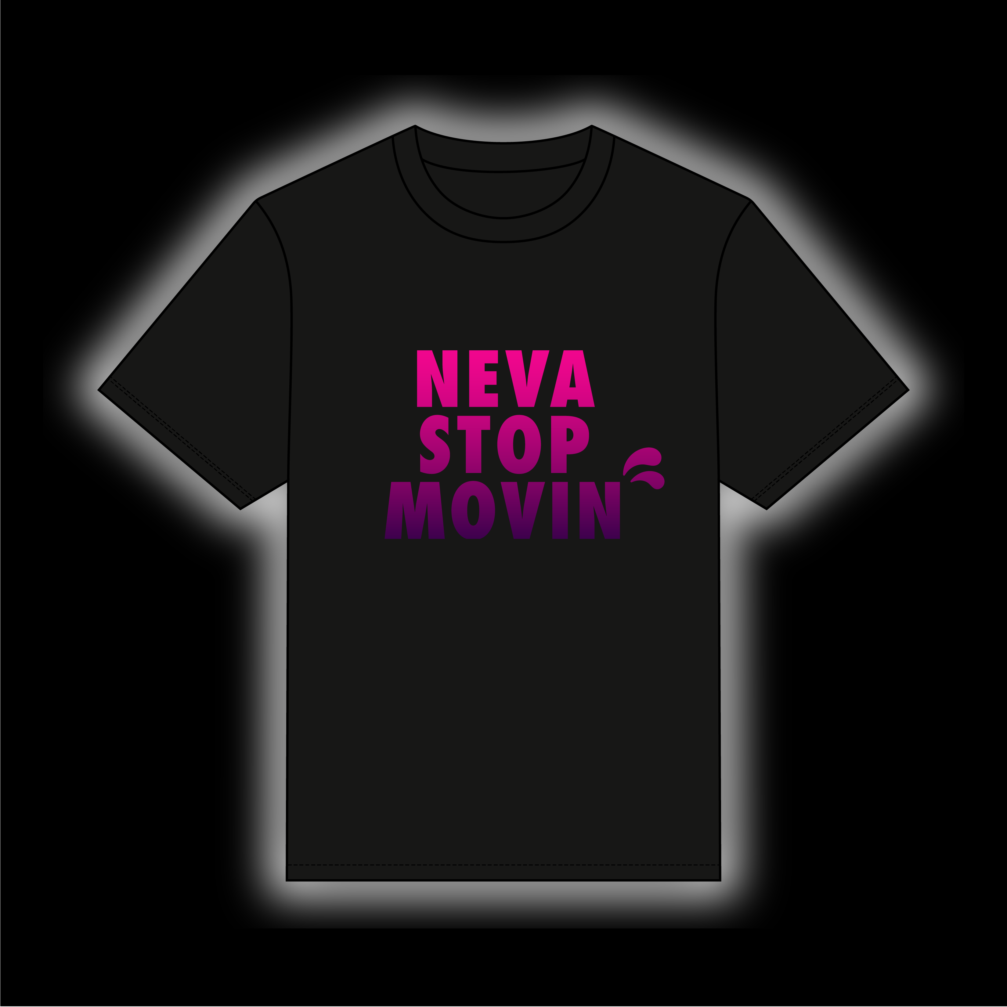Neva Stop Movin T-shirt [Fireberry]