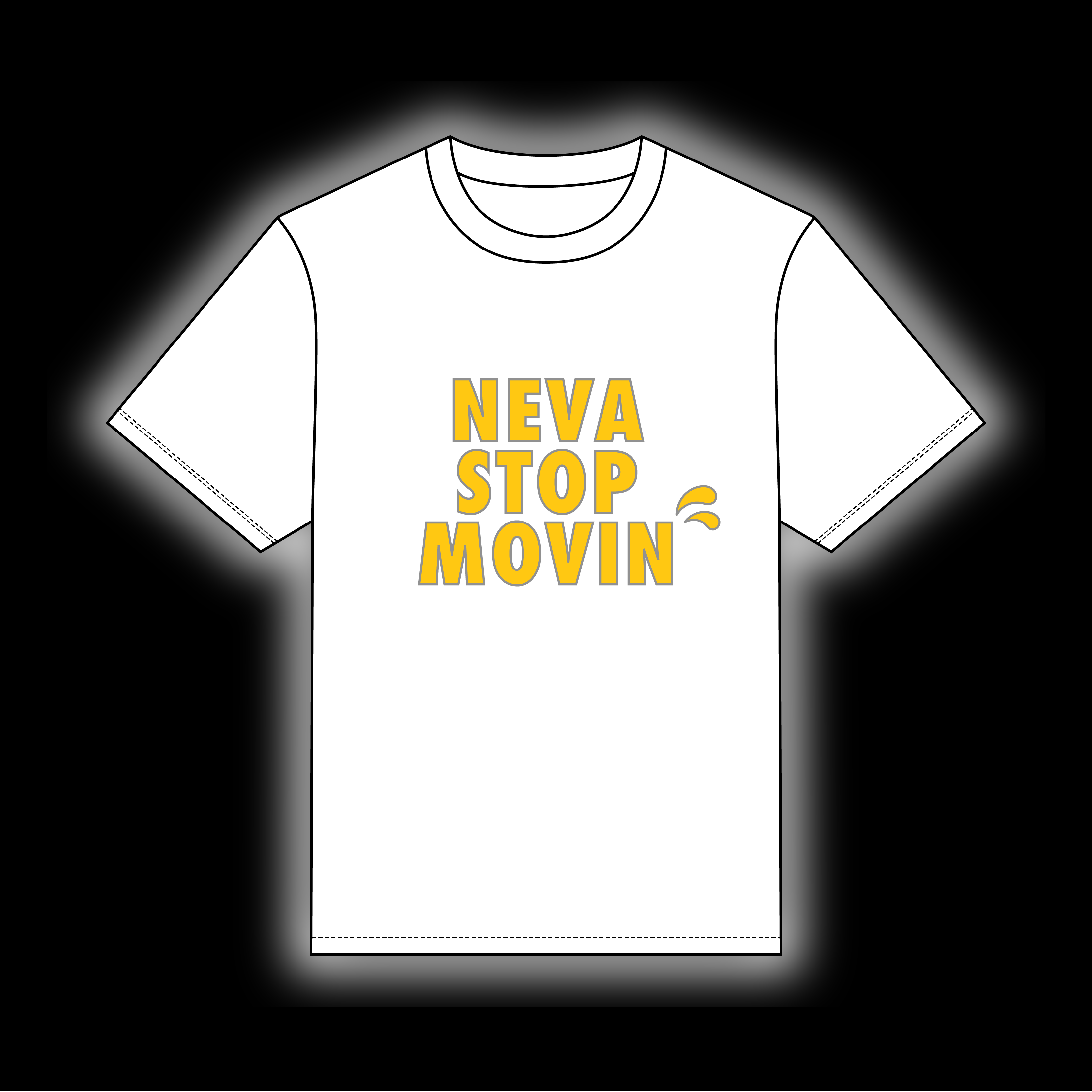 Neva Stop Movin T-shirt [Mustard Yellow]