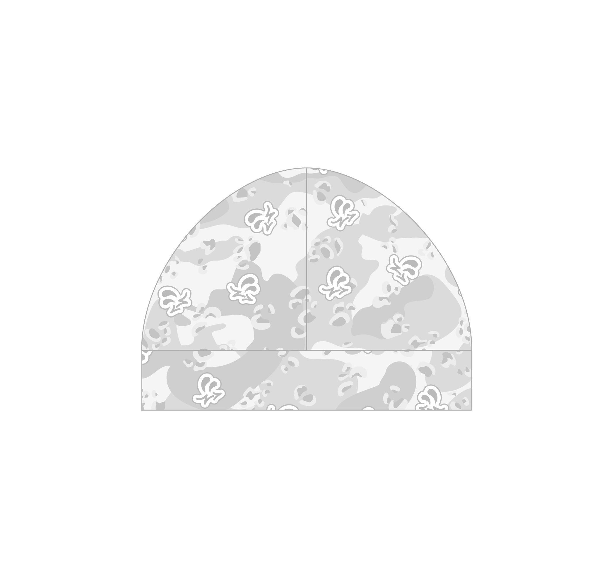 OTM WHITE CAMO NEWCOMER SKULLY